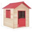 Kids Play House Wood Red