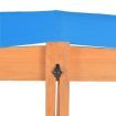 Sandbox with Adjustable Roof Wood Blue UV50