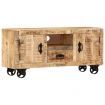 TV Cabinet Rough Mango Wood 110x30x50 cm