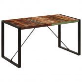 Dining Table 140x70x75 cm Solid Reclaimed Wood