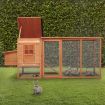 Chicken Run Coop Walk In House Rabbit Hutch Bunny Cage Duck Pet Hen Enclosure Outdoor Wooden Extra Long 250cm