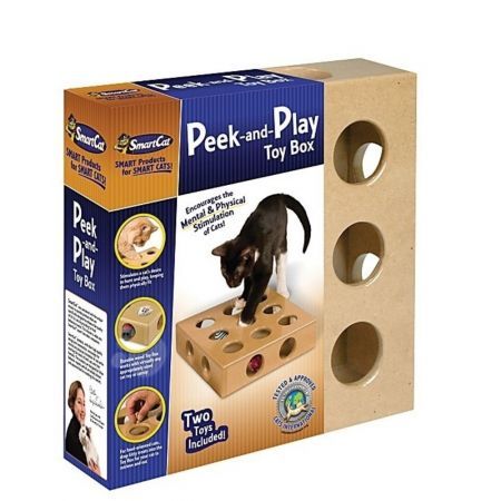 smart cat peek and play toy box