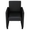 Dining Chairs 4 pcs Black Faux Leather