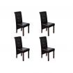 4 x dining chairs brown