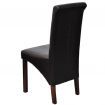 4 x dining chairs brown