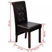 4 x dining chairs brown