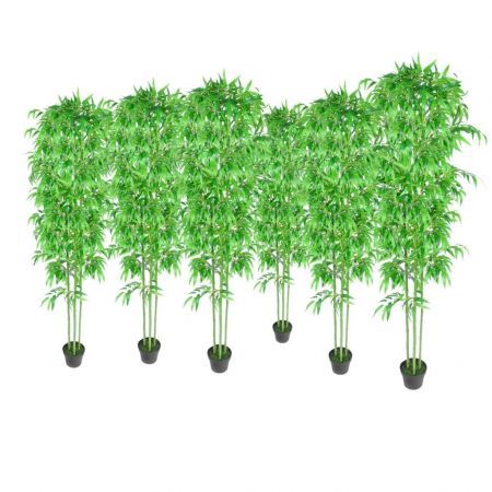 Bamboo Artificial Plants 6 pcs Home Decor