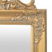 Free-Standing Mirror Baroque Style 160x40 cm Gold