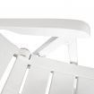 Reclining Garden Chairs 4 pcs Plastic White