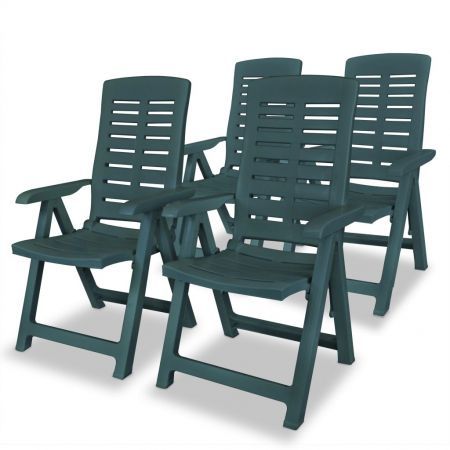 4 plastic adirondack chairs