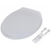 Toilet Seats with Soft Close Lids 2 pcs Plastic White