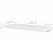 Wall Shelves 4 pcs White 60 cm