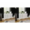 Radiator Covers 2 pcs White MDF 152 cm