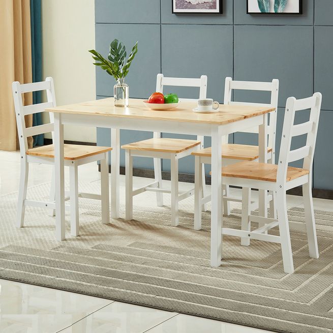 set of dining table chairs