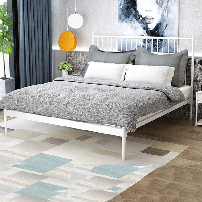 Double Size Modern Metal Bed Frame Iron Bed Base Bedroom ...