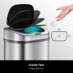 80L Sensor Dustbin Recycle Bin Automatic Rubbish Kitchen Waste Trash Can Stainless Steel Maxkon