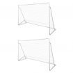 Football Goal Nets Steel 2 pcs 240x90x150 cm