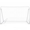 Football Goal Nets Steel 2 pcs 240x90x150 cm