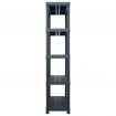 Storage Shelf Racks 2 pcs Black 250 kg 80x40x180 cm Plastic