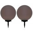 Outdoor Solar Lamps 2 pcs LED Spherical 50 cm RGB