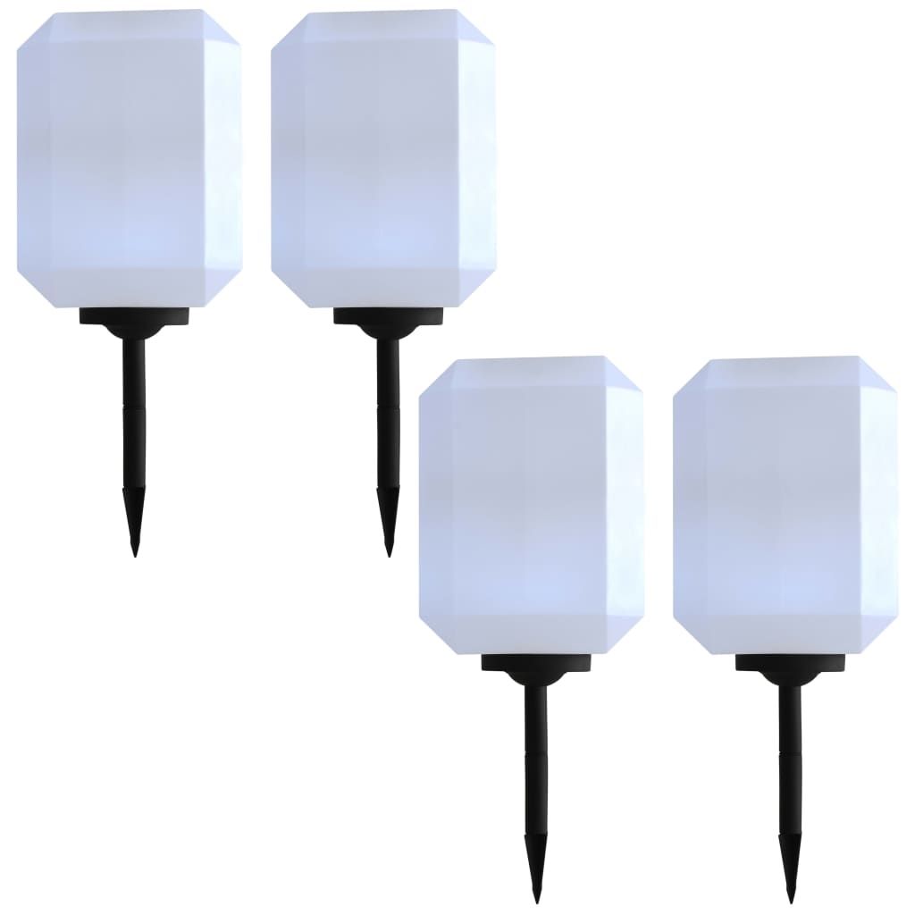 Outdoor Solar Lamps 4 pcs LED 30 cm White
