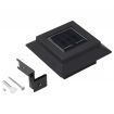 Outdoor Solar Lamps 12 pcs LED Square 12 cm Black