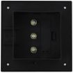 Outdoor Solar Lamps 12 pcs LED Square 12 cm Black