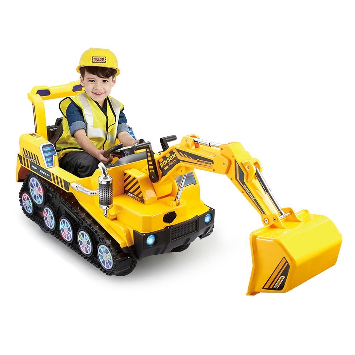 6V Kids Ride on Digger Cars Excavator Toddler Ride on Toys Crazy Sales