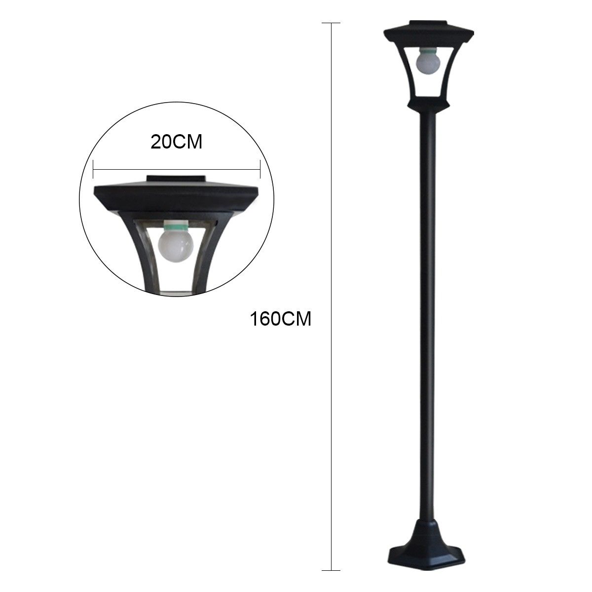 Deluxe Outdoor Solar Lights Garden Lamp Post | Crazy Sales