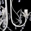 Crystal Pendant Ceiling Lamp Chandeliers 2 pcs Elegant White