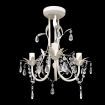 Crystal Pendant Ceiling Lamp Chandeliers 4 pcs Elegant White