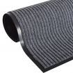 PVC Door Mats 2 pcs Grey 90x60 cm