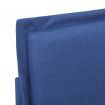 Bed Frame Blue Fabric Queen