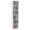 CD Cabinet White 21x16x88 cm Chipboard