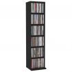 CD Cabinet Black 21x16x88 cm Chipboard