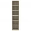 CD Cabinet Sonoma Oak 21x16x88 cm Chipboard