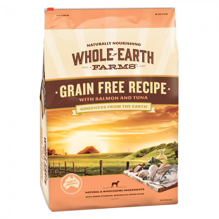 Grain Free Dry Dog Food Whole Earth Farms Salmon Tuna 2.5Kg - Crazy Sales