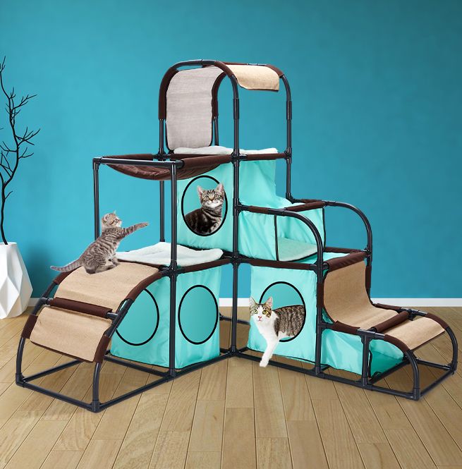 Petscene Cat Furniture Cat Tree Cat Climbing Tower Kit Crazy Sales
