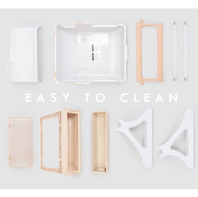 Petscene Cat Litter Box Pet Semi Automatic Cat Toilet Cat Furniture