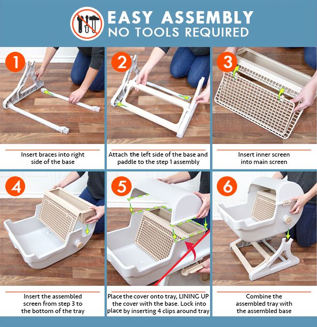 Petscene Cat Litter Box Pet Semi Automatic Cat Toilet Cat Furniture