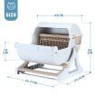 Cat Litter Box Large Hooded Tray Kitty Semi Automatic Toilet Pet Furniture Training