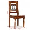 Dining Chairs 2 pcs Solid Wood with Sheesham Finish Classic