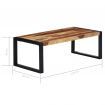 Coffee Table 110x60x40 cm Solid Sheesham Wood