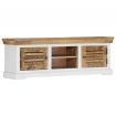 TV Cabinet 118x30x40 cm Solid Mango Wood