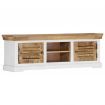 TV Cabinet 118x30x40 cm Solid Mango Wood