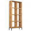 Bookshelf 80x25x175 cm Solid Mango Wood