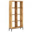 Bookshelf 80x25x175 cm Solid Mango Wood