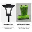 Deluxe Outdoor Solar Lights Garden Lamp Post with Double Lamp 