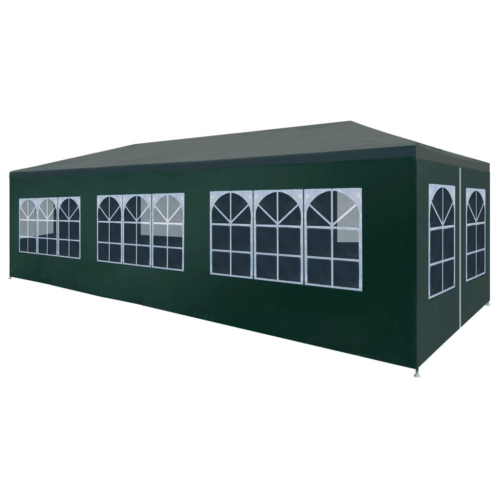 Party Tent 3x9 m Green