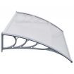 Door Canopy Grey 120x100 cm Plastic